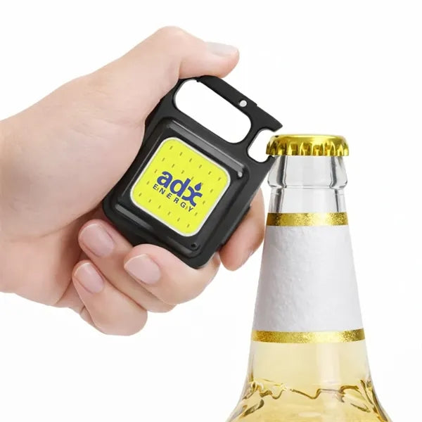 Aluminum IPX4 COB Multi-Function Flashlight