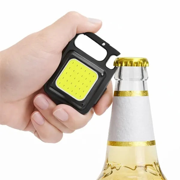 Aluminum IPX4 COB Multi-Function Flashlight
