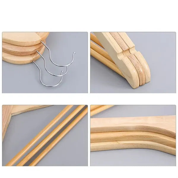 Natural Wood Clothes Hangers