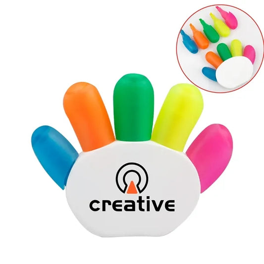 Hand-Shaped Multi-Color Fluorescent Highlighters