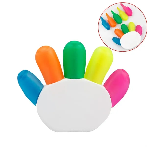 Hand-Shaped Multi-Color Fluorescent Highlighters