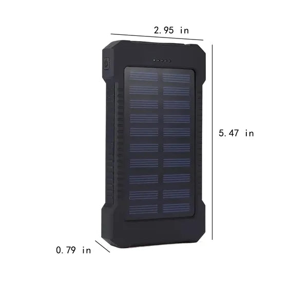 6000mAh Solar Power Bank With Integrated Compass