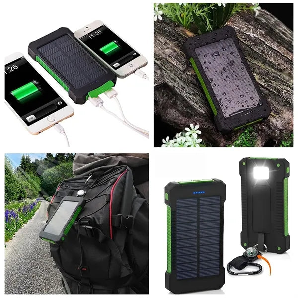 6000mAh Solar Power Bank With Integrated Compass