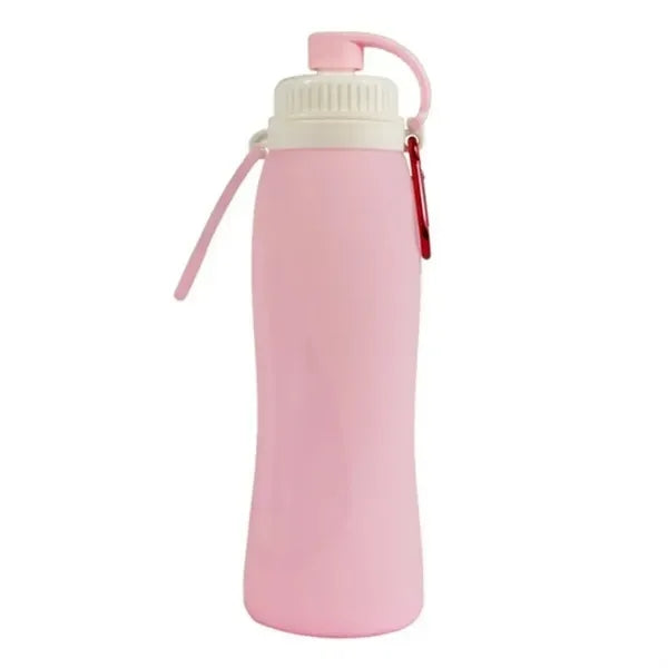 17oz Foldable Silicone Bottle w/ Carabiner