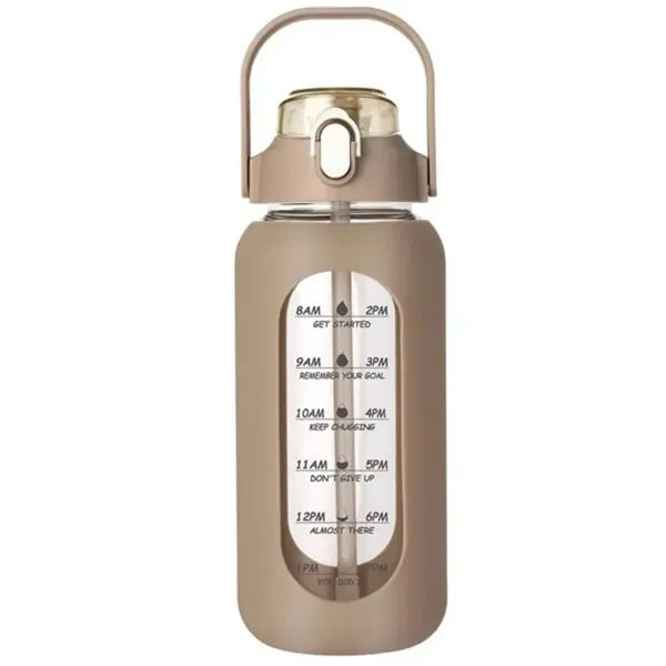 64oz Portable Glass Water Bottle