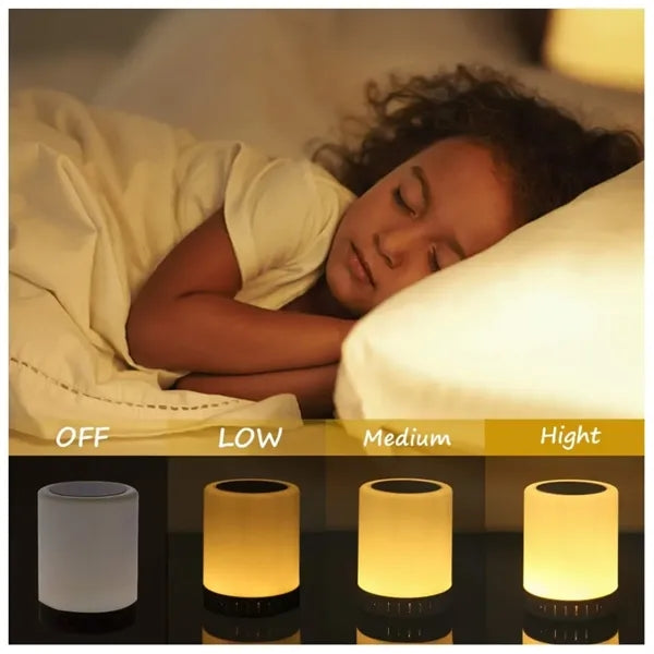 Touch Control Beside Lamp with Bluetooth Speaker