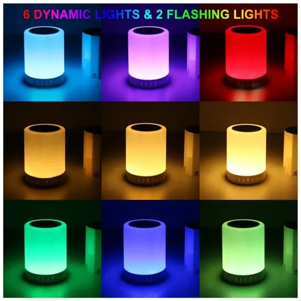 Touch Control Beside Lamp with Bluetooth Speaker