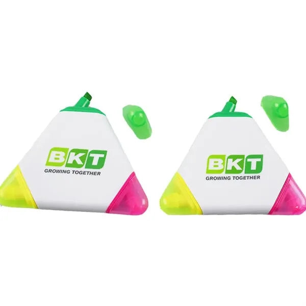 3 In 1 Tri-color Triangle Shape Highlighter Pen Marker