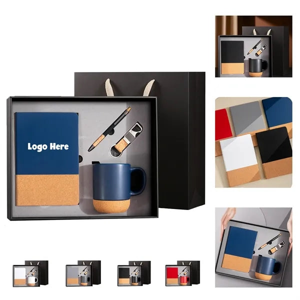 Executive Gift Set with Notebook, Keychain, Pen & Mug i