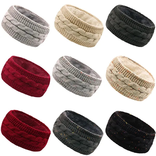 Women's Winter Warm Thick Knit Headband For Cold Weather