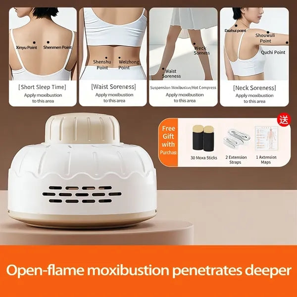 Smokeless Portable Moxibustion Box For Neck Back Shoulder