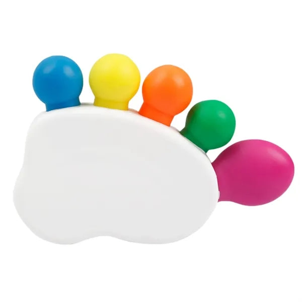 5 in 1 Toes Shape Highlighter Marker