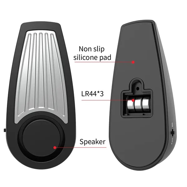 Portable 130dB Door Stopper Alarm for Travel Home Hotel