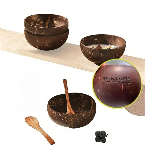 Smoothie Coconut Bowls Durable Wooden Organic Vegan