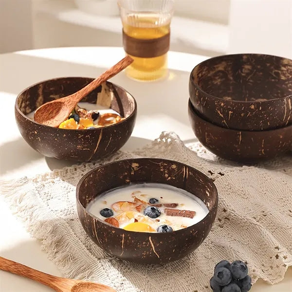 Smoothie Coconut Bowls Durable Wooden Organic Vegan
