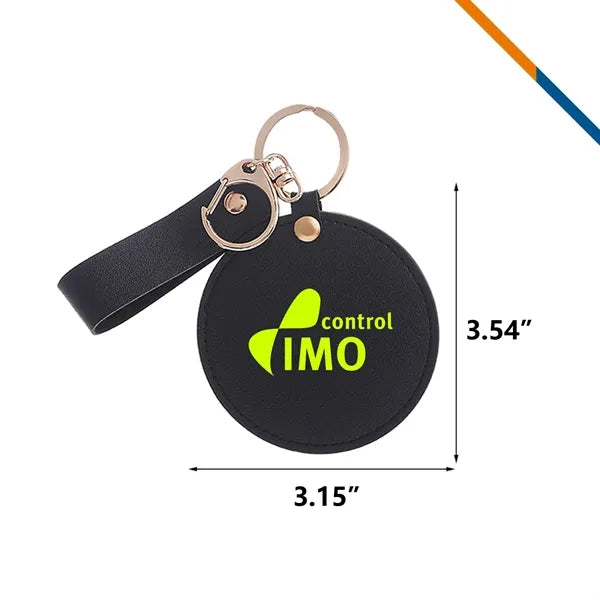Rava PU Leather Keychain Mirror