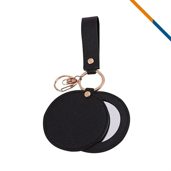 Rava PU Leather Keychain Mirror