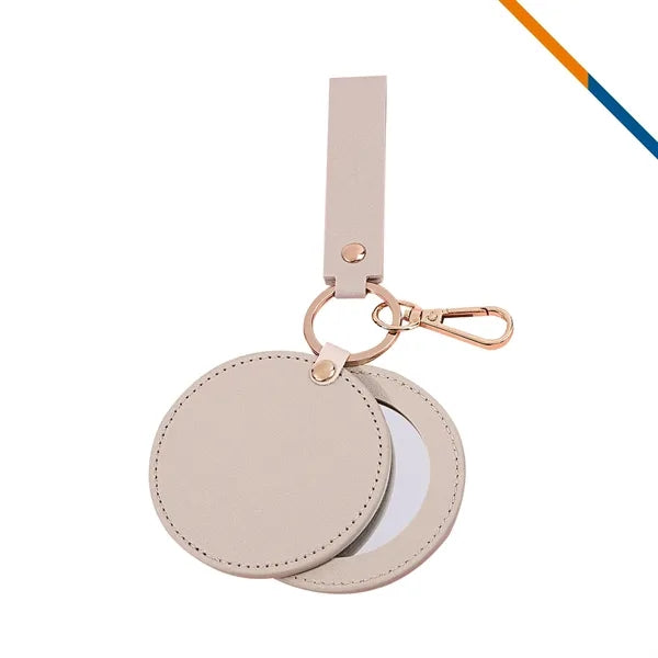 Rava PU Leather Keychain Mirror