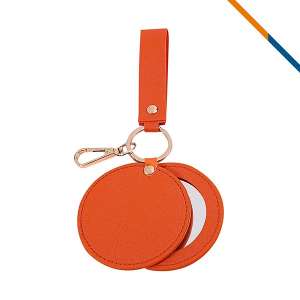 Rava PU Leather Keychain Mirror