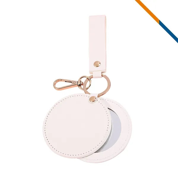 Rava PU Leather Keychain Mirror
