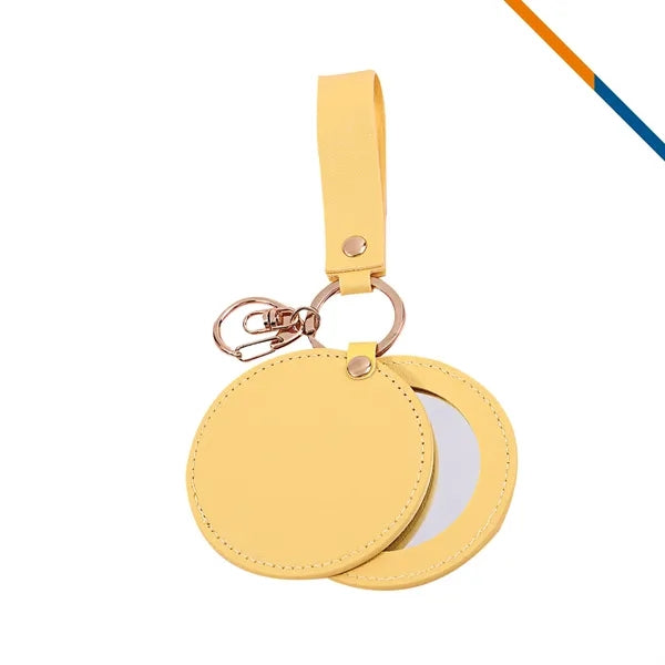 Rava PU Leather Keychain Mirror
