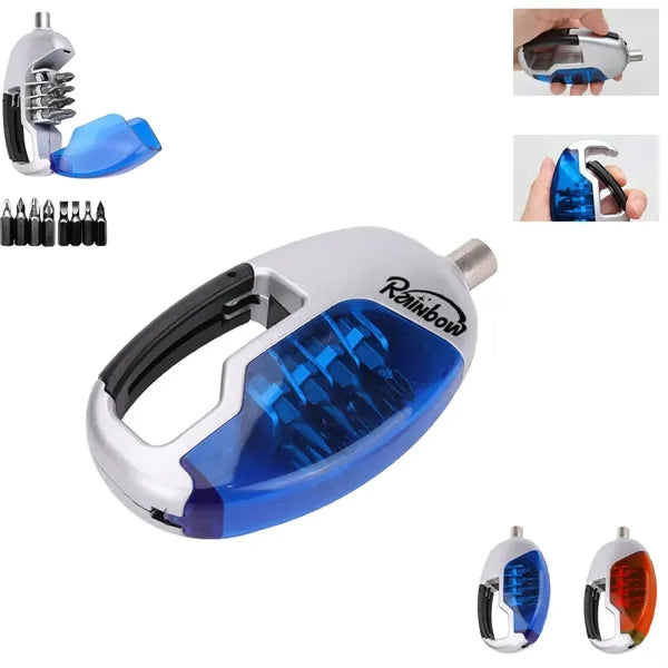 8-in-1 Mini Flashlight Screwdriver Multi-tool