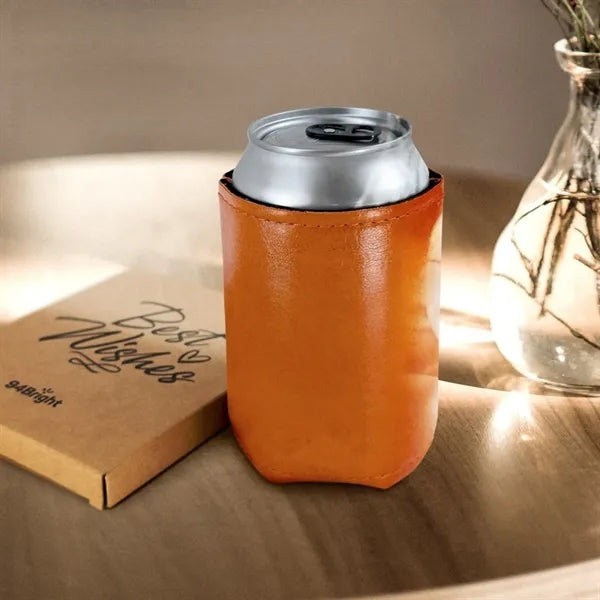 Leather Can Cooler Sleeve for Drinks