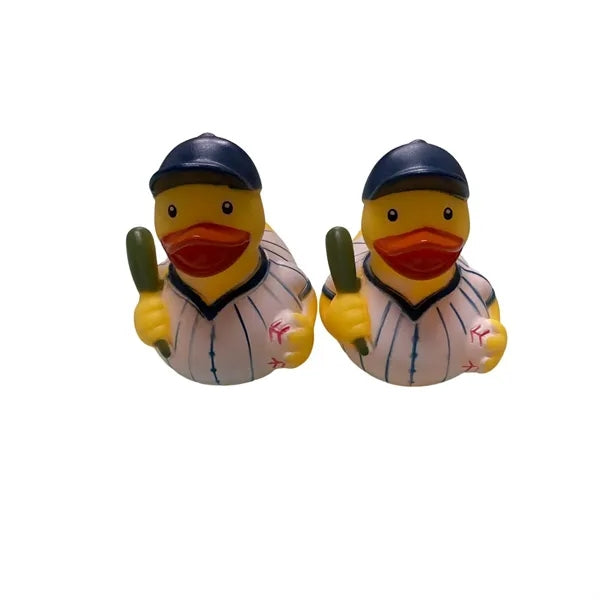 Mini Rubber Baseball Duck
