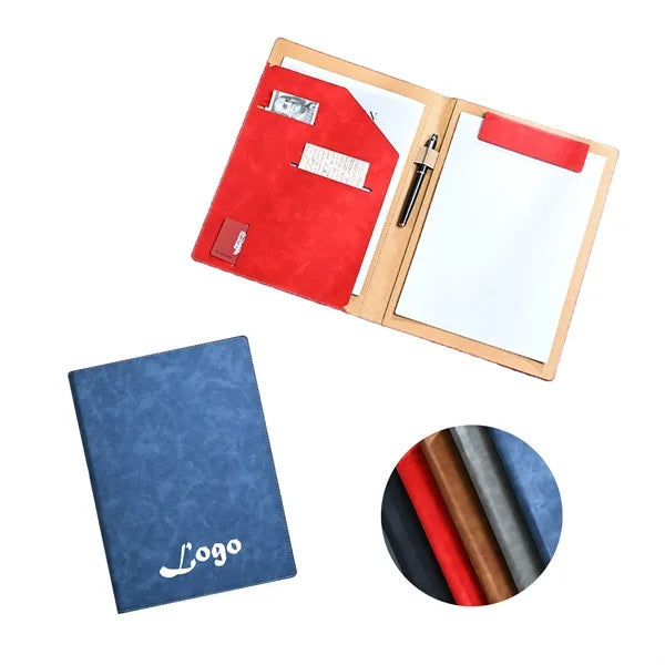 2 In 1 Waterproof PU Leather Folder Notepad Premium