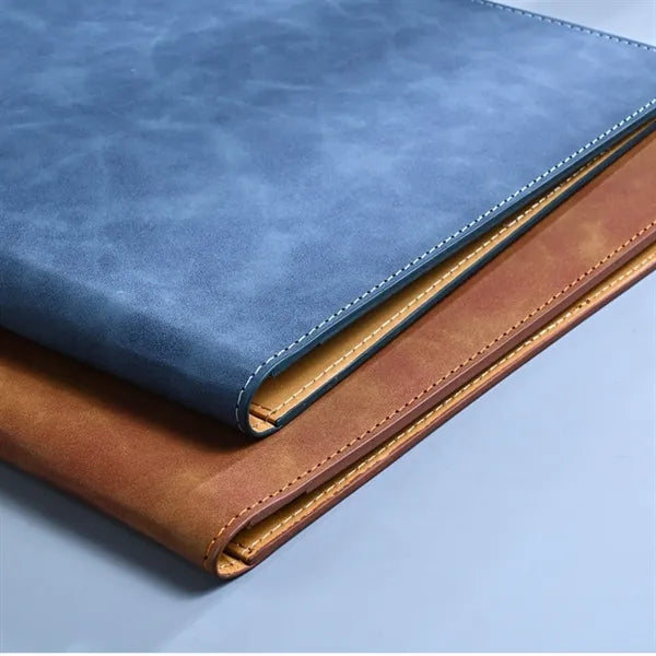 2 In 1 Waterproof PU Leather Folder Notepad Premium