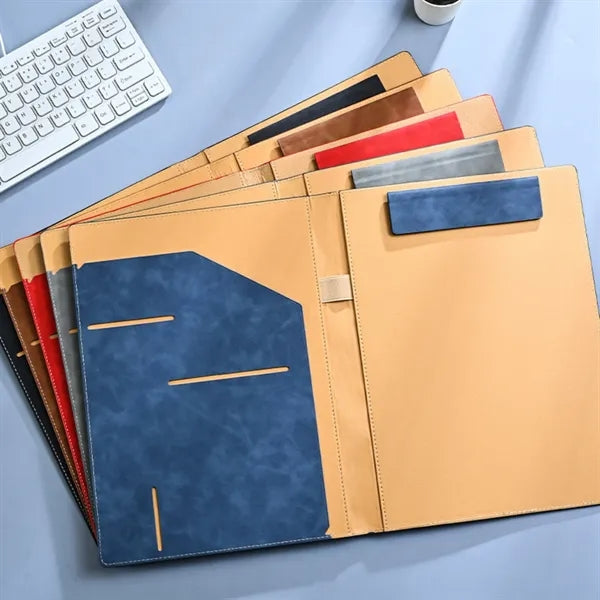 2 In 1 Waterproof PU Leather Folder Notepad Premium
