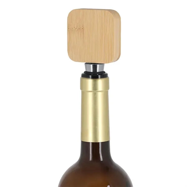 2 In 1 Eco-friendly Bamboo Bottle Opener Wine Stopper