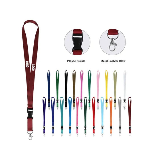 Full Color Lanyard W/ Lobster Hook & Plastic Buckle