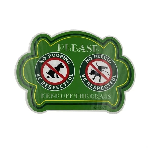 H Stake PP Hollow Yard Sign Plastic Corrugated Billboard