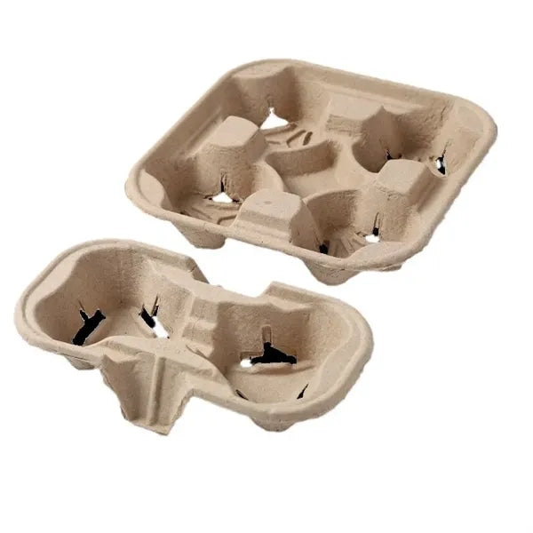 Biodegradable Pulp Disposable Bubble Tea Cup Holder