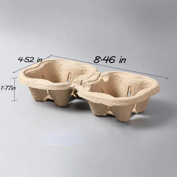 Biodegradable Pulp Disposable Bubble Tea Cup Holder