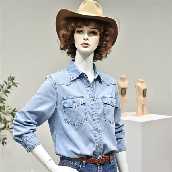 Western Brim Roll Up Cowboy Hat