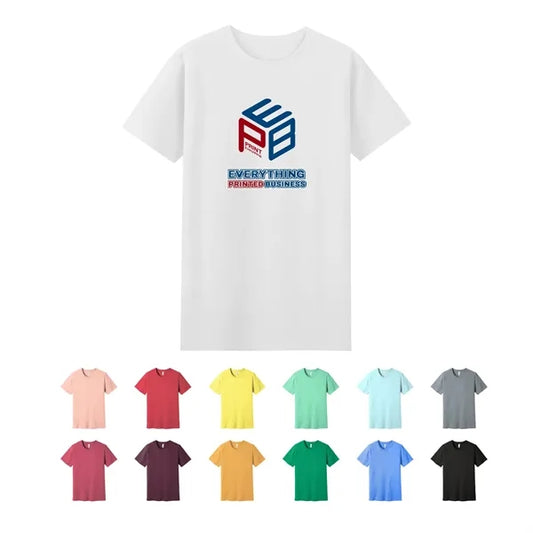 7.8 oz 100% Cotton T-Shirt With Round Neck