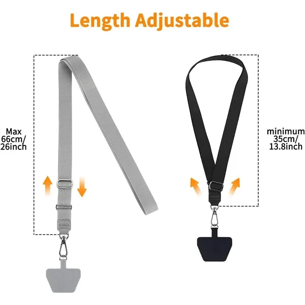 Universal Cell Phone Lanyard Adjustable Neck Strap Patches