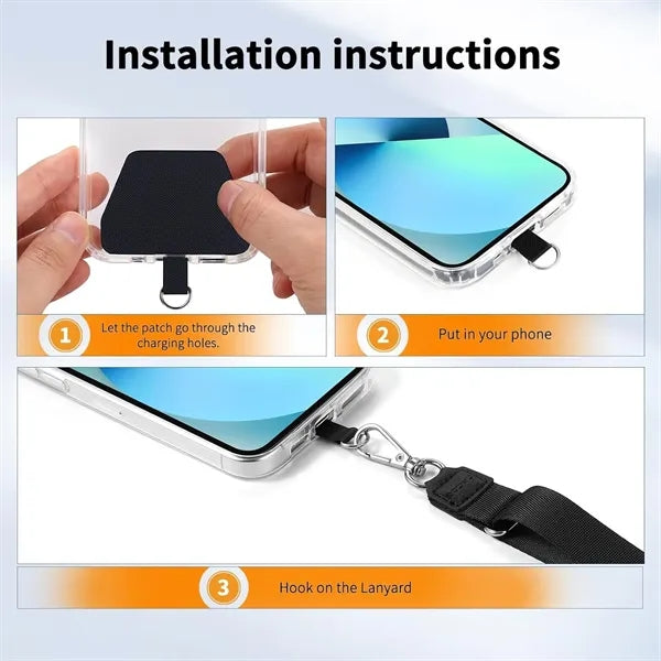 Universal Cell Phone Lanyard Adjustable Neck Strap Patches