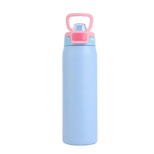 22 Oz Stainless Steel Insulated Water Bottle Leakproof Kids