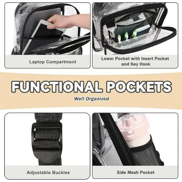 Waterproof Clear PVC Backpack