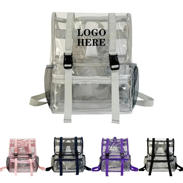 Transparent PVC Double Shoulder Bag