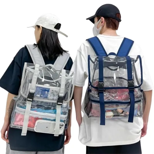 Transparent PVC Double Shoulder Bag