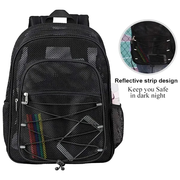 Mesh Backpack School Bag