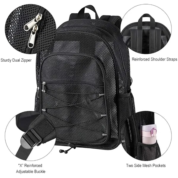 Mesh Backpack School Bag