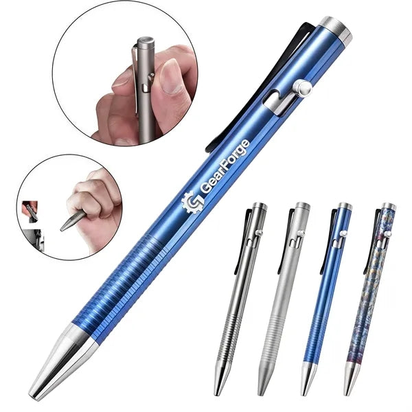 All Metal Tactical Pen EDC Pocket Clip Ballpoint
