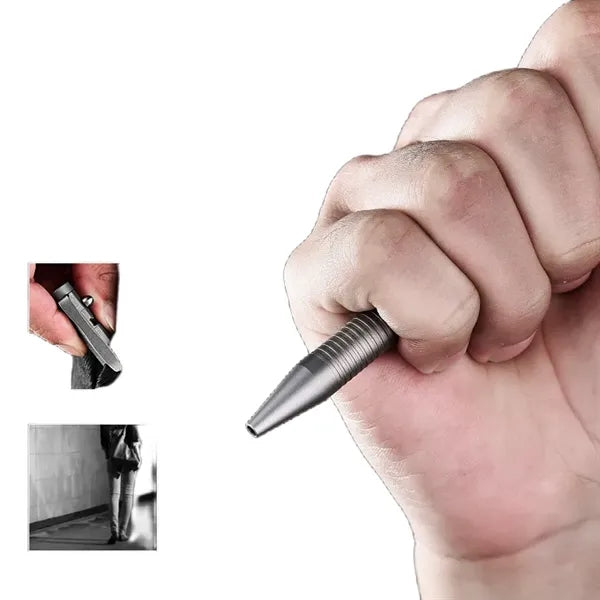 All Metal Tactical Pen EDC Pocket Clip Ballpoint