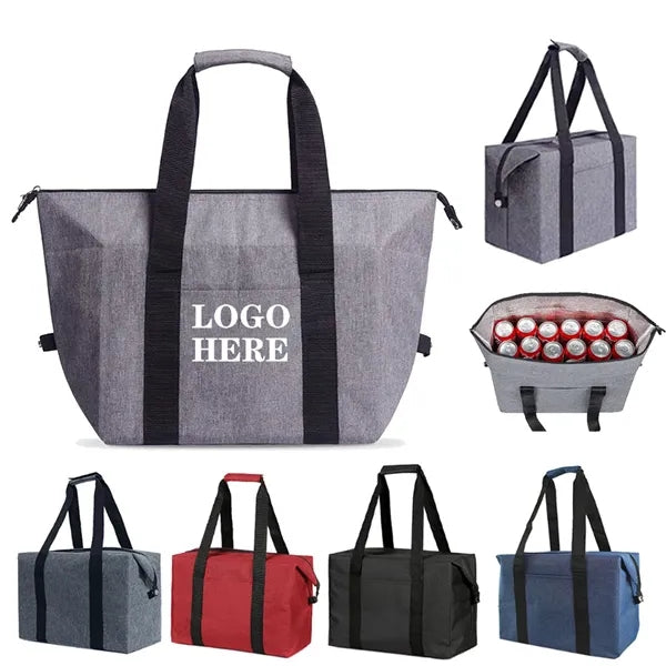 Insulated Cooler Tote Bag With Zipper
