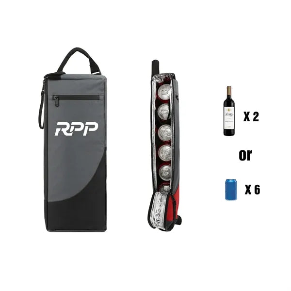 Insulated 6 Can Golf Cooler Bag With Shoulder Strap
